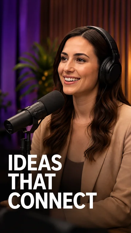 Illustrative podcast clip: Ideas that connect.